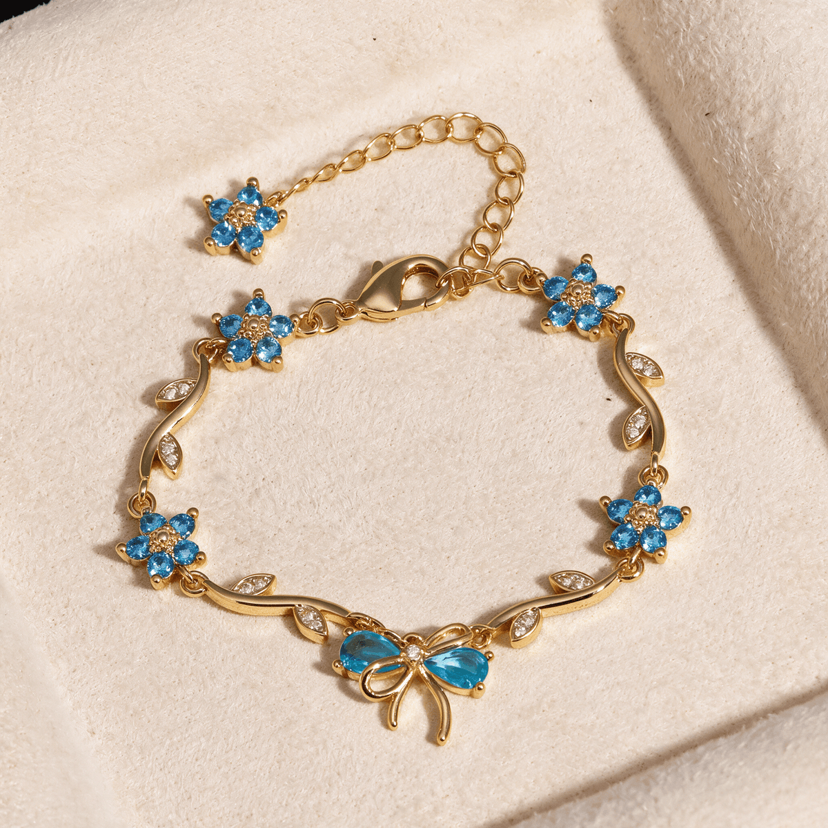 Kawaiies Collection - Jewelry - Sweetheart Bowknot Floral Bracelet