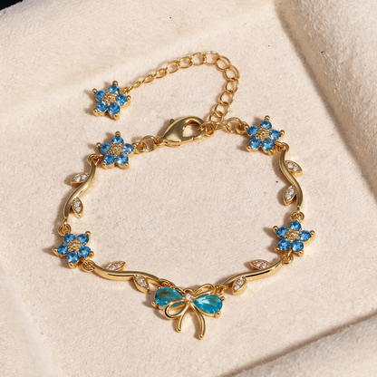 Sweetheart Bowknot Floral Bracelet