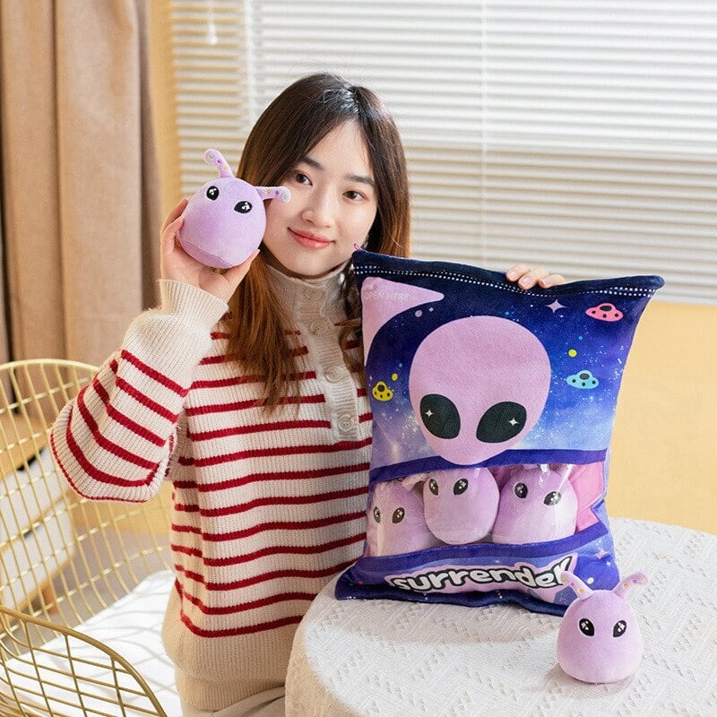 kawaiies-softtoys-plushies-kawaii-plush-Alien Purple Green Candy Bags | NEW Soft toy 