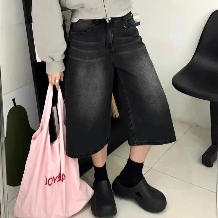kawaiies-softtoys-plushies-kawaii-plush-American Vintage Denim Jorts Apparel Black S 