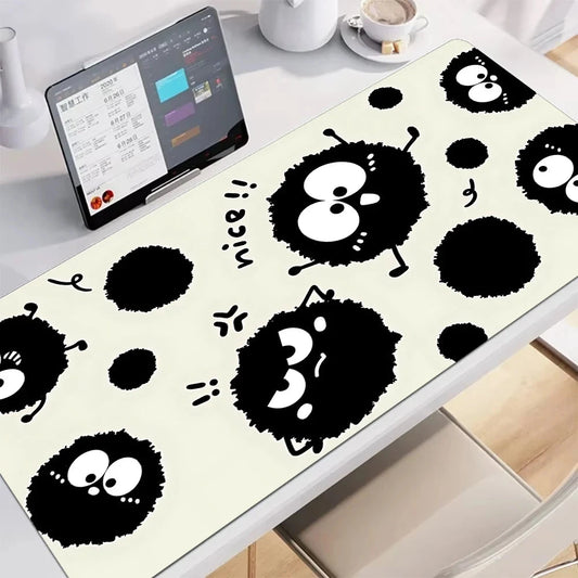 kawaiies-softtoys-plushies-kawaii-plush-Anime Black Soot Sprite Mouse Pad Mouse Pads Nice Soot 60 x 30cm 