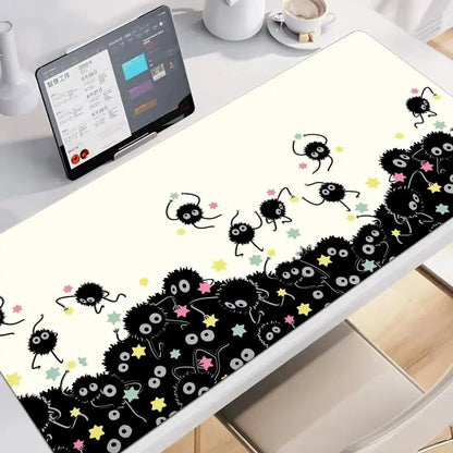 kawaiies-softtoys-plushies-kawaii-plush-Anime Black Soot Sprite Mouse Pad Mouse Pads Party Soot 60 x 30cm 