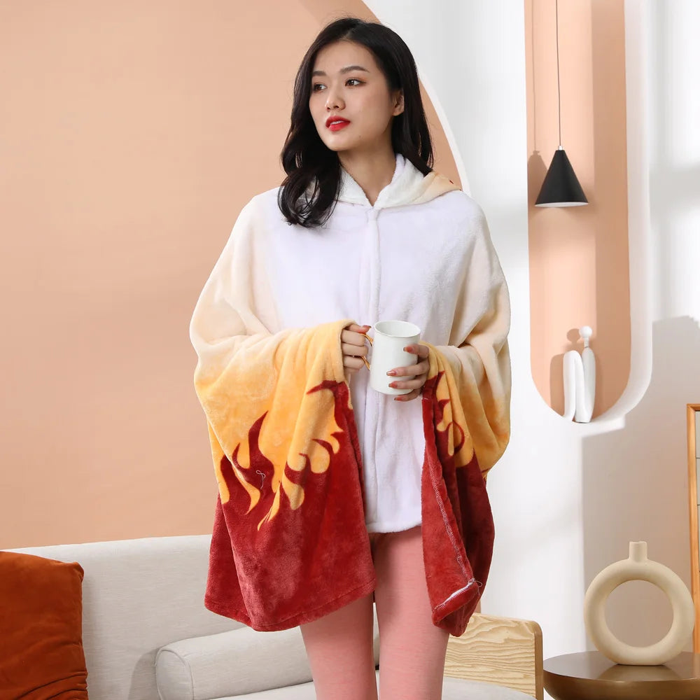 kawaiies-softtoys-plushies-kawaii-plush-Anime Demon Slayer Hooded Cape Blanket Apparel 