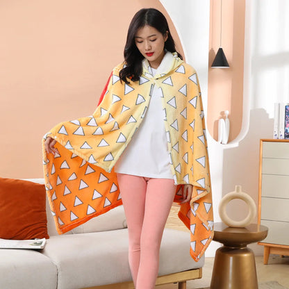 kawaiies-softtoys-plushies-kawaii-plush-Anime Demon Slayer Hooded Cape Blanket Apparel 