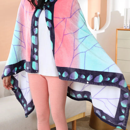 kawaiies-softtoys-plushies-kawaii-plush-Anime Demon Slayer Hooded Cape Blanket Apparel 