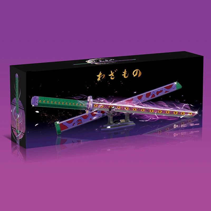 kawaiies-softtoys-plushies-kawaii-plush-Anime Demon Slayer Kokushibo Sword Katana Building Set Build it 