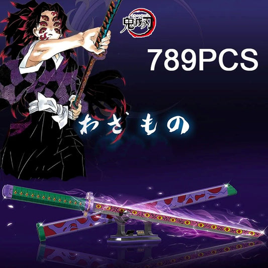 kawaiies-softtoys-plushies-kawaii-plush-Anime Demon Slayer Kokushibo Sword Katana Building Set Build it 