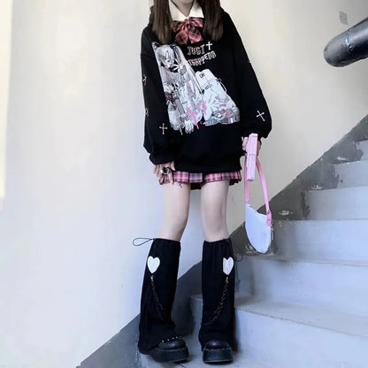 kawaiies-softtoys-plushies-kawaii-plush-Anime Emo Girl 'Just Disappear' Women's Hoodie Hoodies 