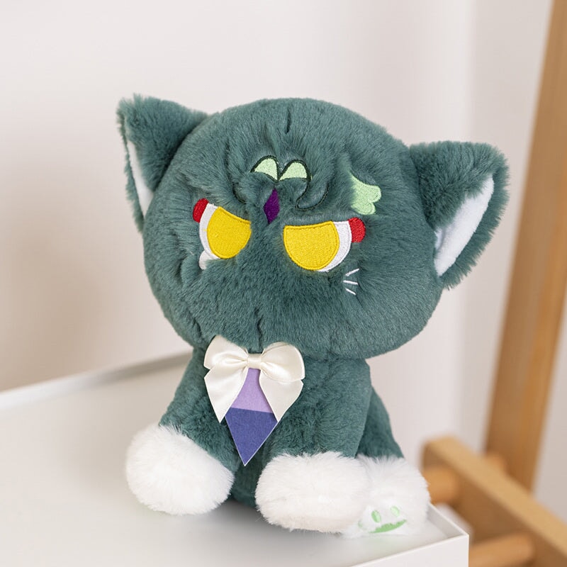 kawaiies-softtoys-plushies-kawaii-plush-Anime Genshin Impact Cats Plush Soft toy Xiongmao Green Cat 