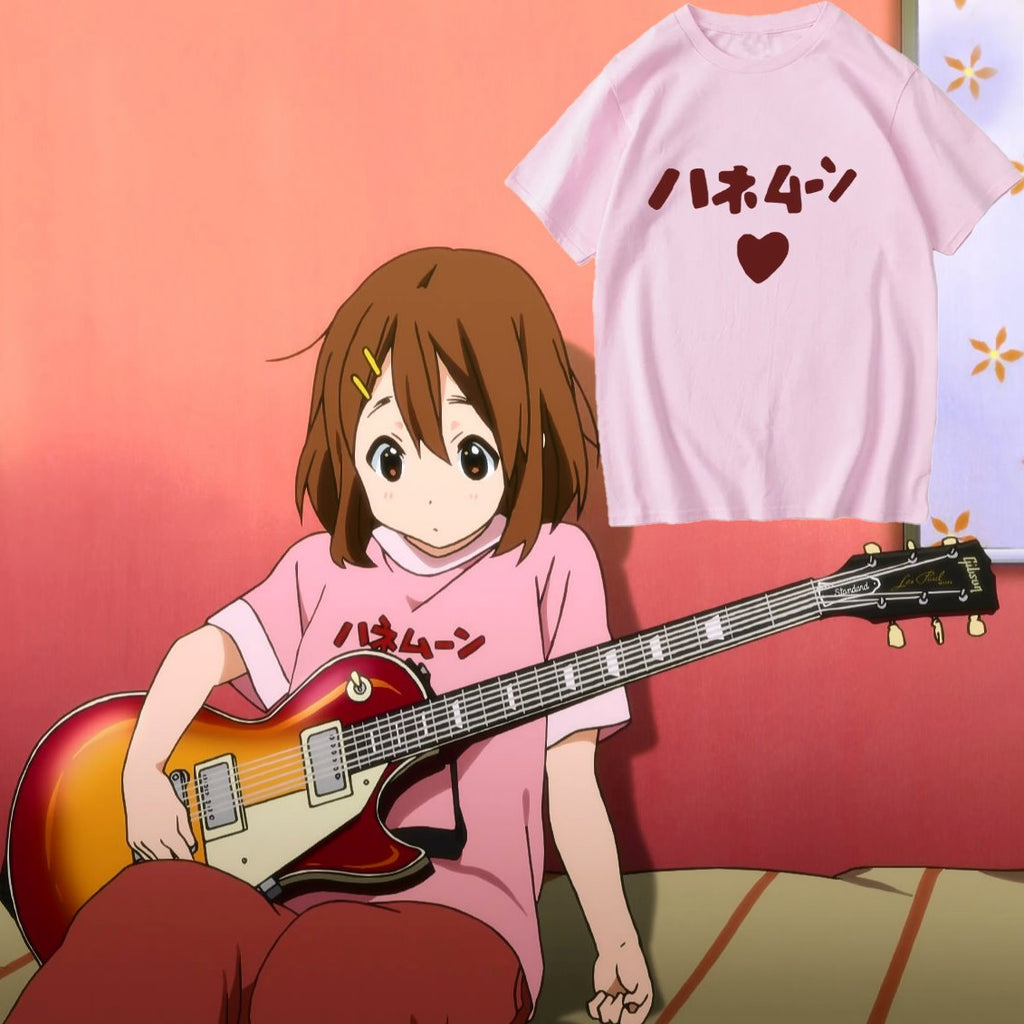 kawaiies-softtoys-plushies-kawaii-plush-Anime K-ON Yui Akiyama Heart Unisex Tee Apparel 