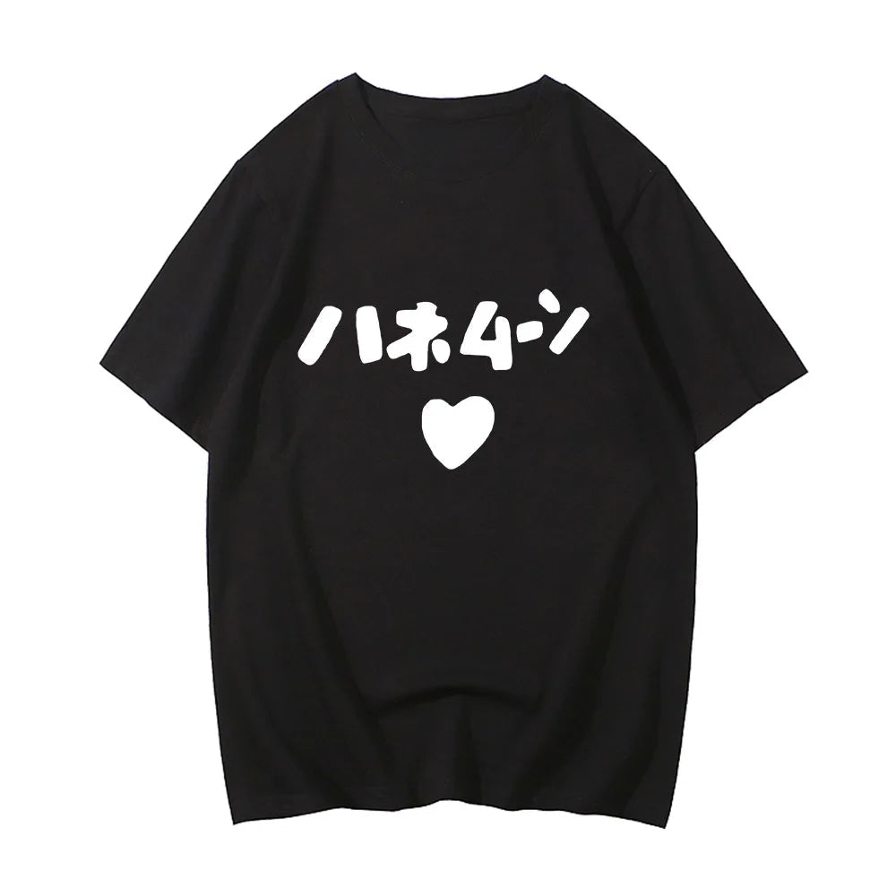 kawaiies-softtoys-plushies-kawaii-plush-Anime K-ON Yui Akiyama Heart Unisex Tee Apparel Black XS 