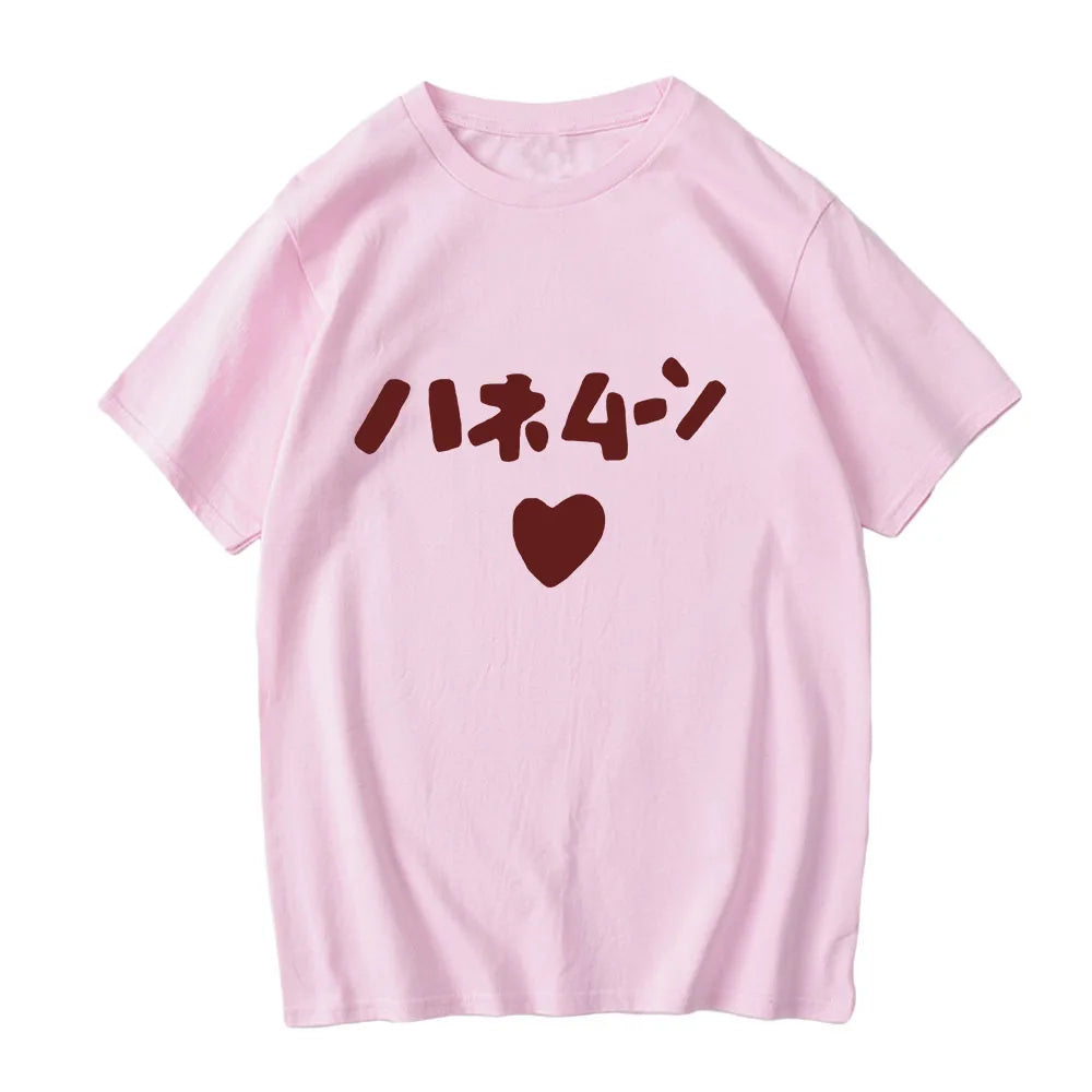 kawaiies-softtoys-plushies-kawaii-plush-Anime K-ON Yui Akiyama Heart Unisex Tee Apparel Pink XS 