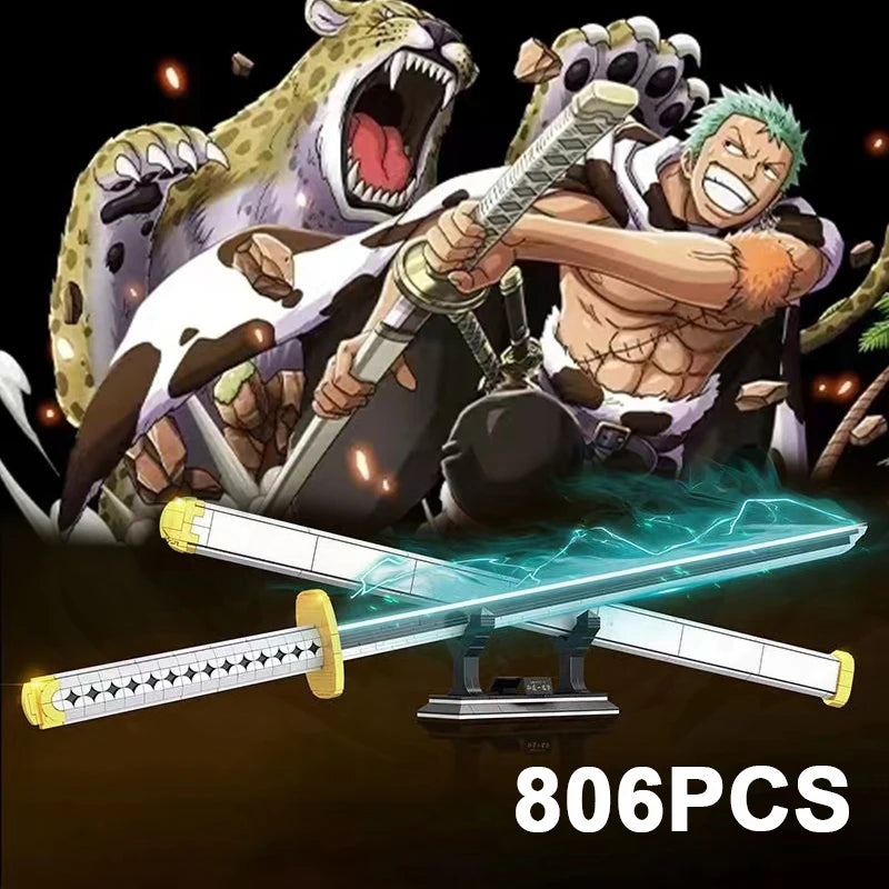 kawaiies-softtoys-plushies-kawaii-plush-Anime Roronoa Zoro White Katana Building Set Build it 