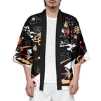 kawaiies-softtoys-plushies-kawaii-plush-Anime White Fox Mask Pattern Unisex Kimono Kimono 