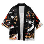 kawaiies-softtoys-plushies-kawaii-plush-Anime White Fox Mask Pattern Unisex Kimono Kimono 