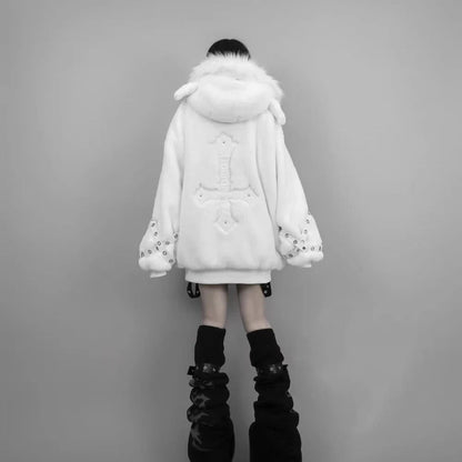 kawaiies-softtoys-plushies-kawaii-plush-Arctic Queen Oversized Hooded Jacket Apparel 