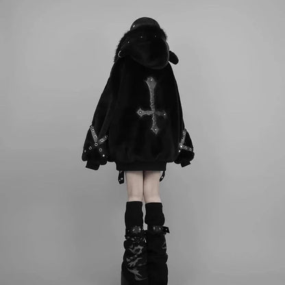 kawaiies-softtoys-plushies-kawaii-plush-Arctic Queen Oversized Hooded Jacket Apparel 