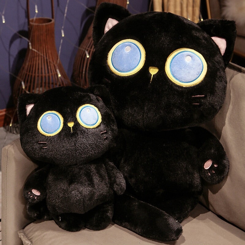 Arrayah the Blue Eye Black Cat Plushie