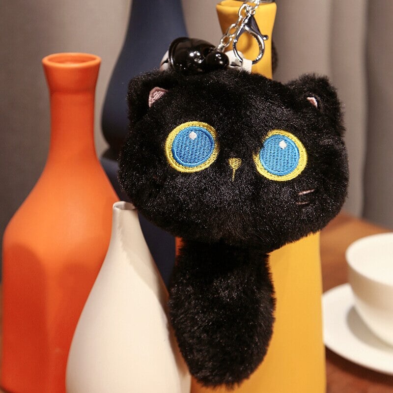 Arrayah the Blue Eye Black Cat Plushie – Kawaiies
