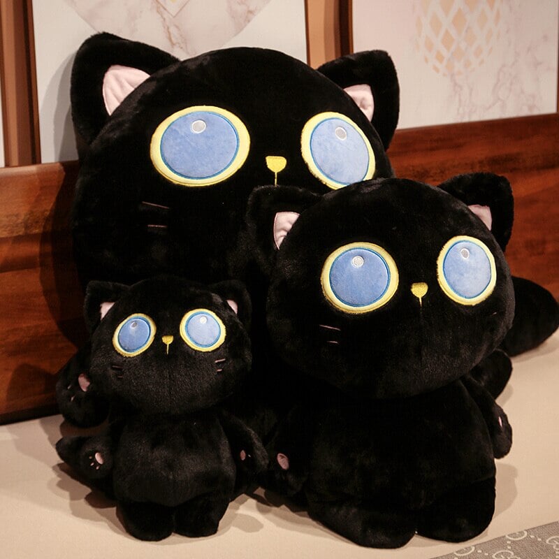 kawaiies-softtoys-plushies-kawaii-plush-Arrayah the Blue Eye Black Cat Plushie | NEW Soft toy 