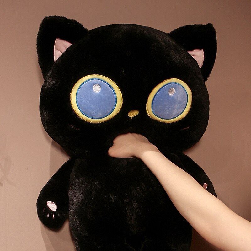 kawaiies-softtoys-plushies-kawaii-plush-Arrayah the Blue Eye Black Cat Plushie | NEW Soft toy 