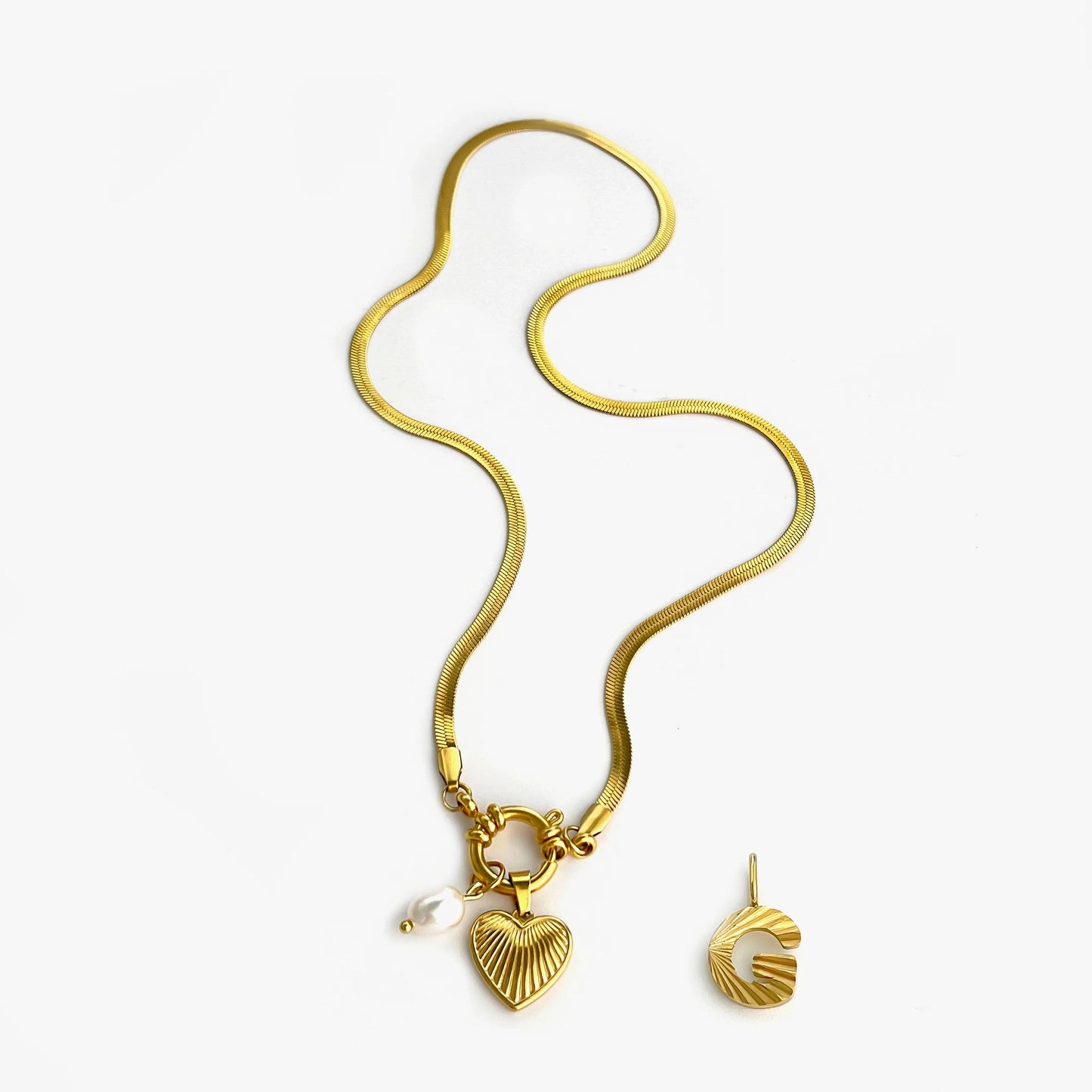 kawaiies-softtoys-plushies-kawaii-plush-Aurelia Custom Initial Charm Necklace Jewelry G 