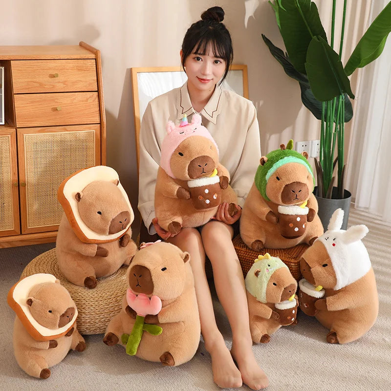 kawaiies-softtoys-plushies-kawaii-plush-Baby Kawaii Capybara Dress-up Plushies Soft toy 