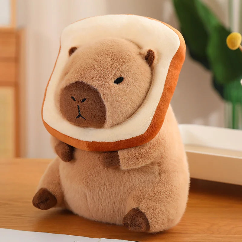 kawaiies-softtoys-plushies-kawaii-plush-Baby Kawaii Capybara Dress-up Plushies Soft toy Bread 12in / 30cm 