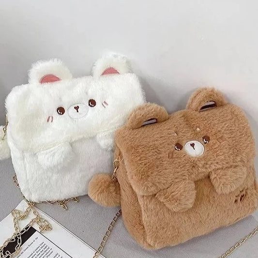 kawaiies-softtoys-plushies-kawaii-plush-Bear Bunny Shoulder Crossbody Bag Bag 