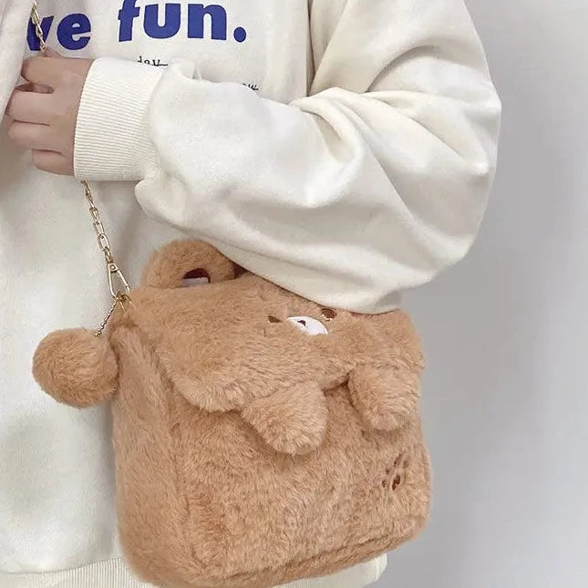 kawaiies-softtoys-plushies-kawaii-plush-Bear Bunny Shoulder Crossbody Bag Bag 