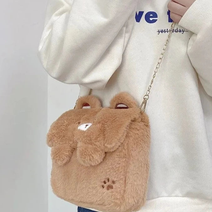 kawaiies-softtoys-plushies-kawaii-plush-Bear Bunny Shoulder Crossbody Bag Bag 
