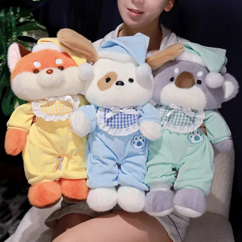 kawaiies-softtoys-plushies-kawaii-plush-Bedtime Fox Koala Dog Pajama Party Plushies Soft toy 