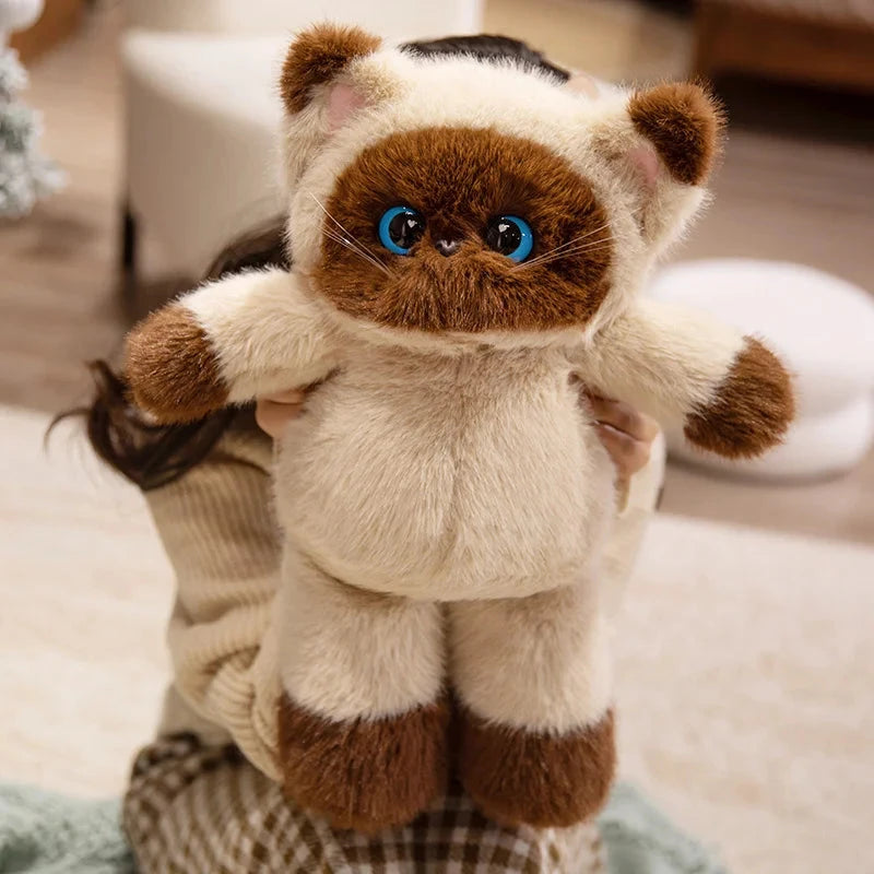 kawaiies-softtoys-plushies-kawaii-plush-Big-eyed Calico Siamese Cat Plush Friends Soft toy 
