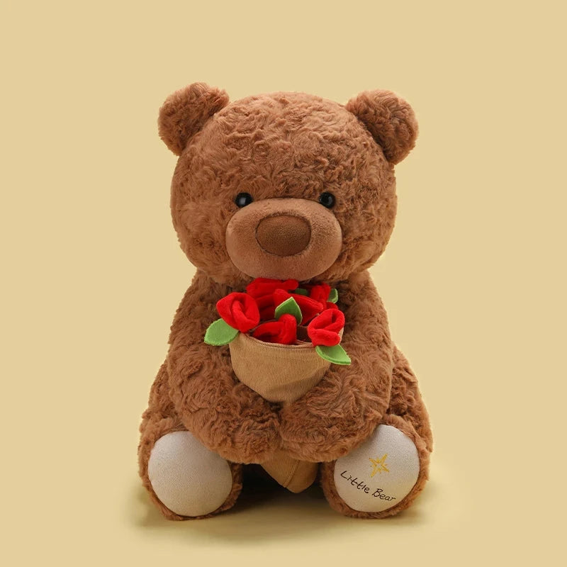 kawaiies-softtoys-plushies-kawaii-plush-Bloomie & Maple the Rose Bear Plushies Soft toy Maple (Dark brown) 25cm 