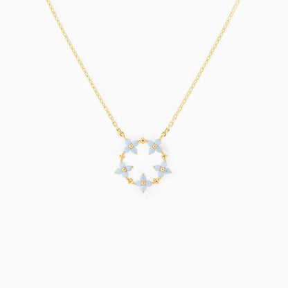 kawaiies-softtoys-plushies-kawaii-plush-Blooming Baby Blue Flower 18K Gold-Plated Necklace Jewelry 
