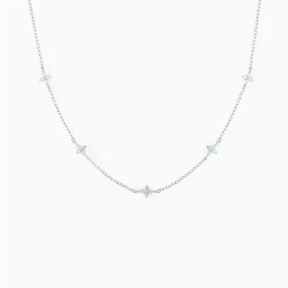 kawaiies-softtoys-plushies-kawaii-plush-Blooming Baby Blue Flower 18K Gold-Plated Necklace Jewelry 
