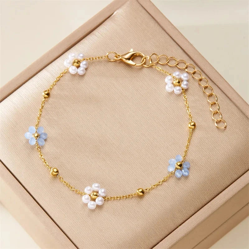 kawaiies-softtoys-plushies-kawaii-plush-Blossom Flower Kiss Bracelet and Necklace Collection Jewelry White Necklace 