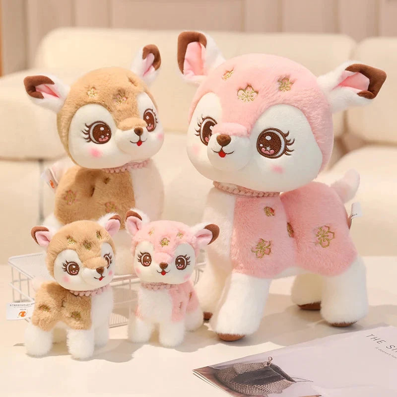 kawaiies-softtoys-plushies-kawaii-plush-Blossom & Maple Kawaii Pink Brown Deer Plushies Soft toy 