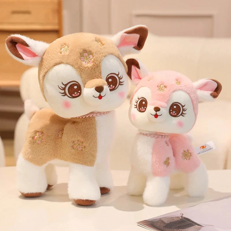 kawaiies-softtoys-plushies-kawaii-plush-Blossom & Maple Kawaii Pink Brown Deer Plushies Soft toy 