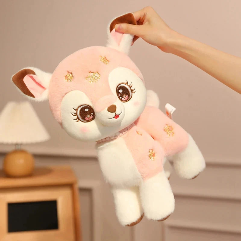 kawaiies-softtoys-plushies-kawaii-plush-Blossom & Maple Kawaii Pink Brown Deer Plushies Soft toy 
