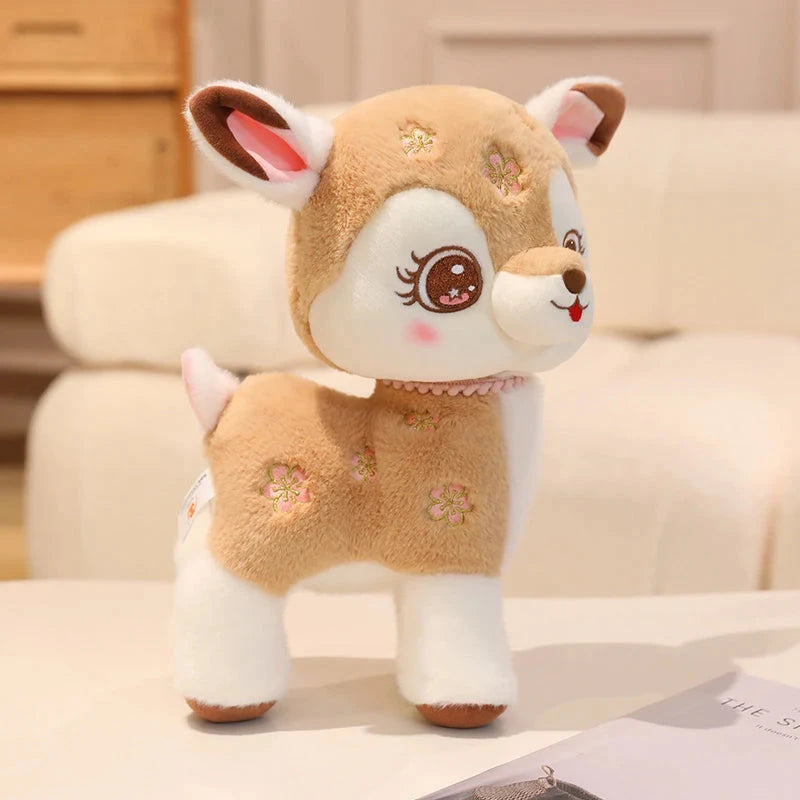 kawaiies-softtoys-plushies-kawaii-plush-Blossom & Maple Kawaii Pink Brown Deer Plushies Soft toy Brown (Maple) 25cm 