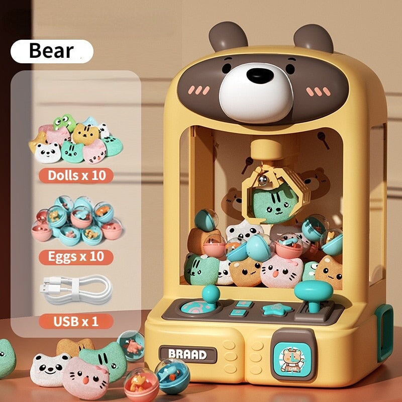 kawaiies-softtoys-plushies-kawaii-plush-Bunny & Bear Mini Claw Machines | NEW Toys Bear 20pcs 