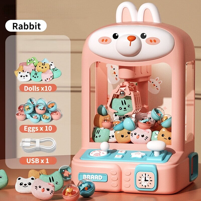 kawaiies-softtoys-plushies-kawaii-plush-Bunny & Bear Mini Claw Machines | NEW Toys Bunny 20pcs 