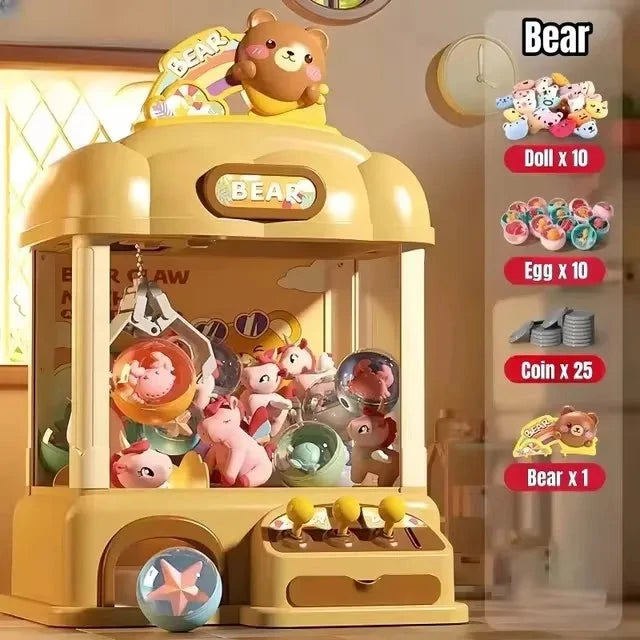 kawaiies-softtoys-plushies-kawaii-plush-Bunny Bear Rainbow Mini Claw Machine Toys Bear 