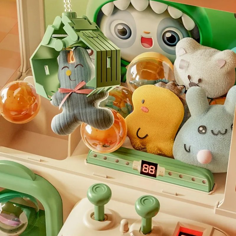 kawaiies-softtoys-plushies-kawaii-plush-Bunny Hat Panda Bear Mini Claw Machine Toys 