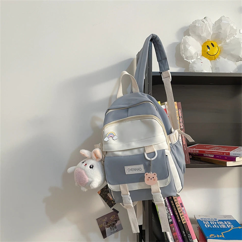 kawaiies-softtoys-plushies-kawaii-plush-Bunny Pastel Backpack Bag Bag Bag Only Gray 