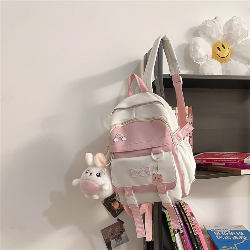 kawaiies-softtoys-plushies-kawaii-plush-Bunny Pastel Backpack Bag Bag Bag Only Pink 