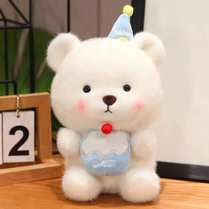 kawaiies-softtoys-plushies-kawaii-plush-Capybara & Bear Happy Birthday Cake Plushies Soft toy Bear (Blue) 