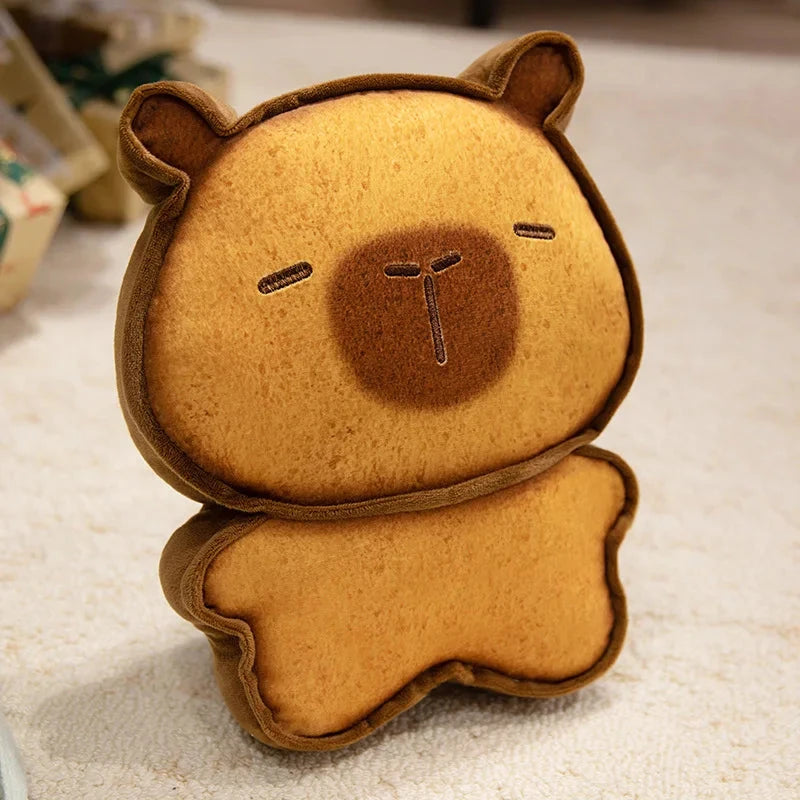 kawaiies-softtoys-plushies-kawaii-plush-Capybara Bread Cookie Toasted Plushies Soft toy Dark brown 6in / 15cm 