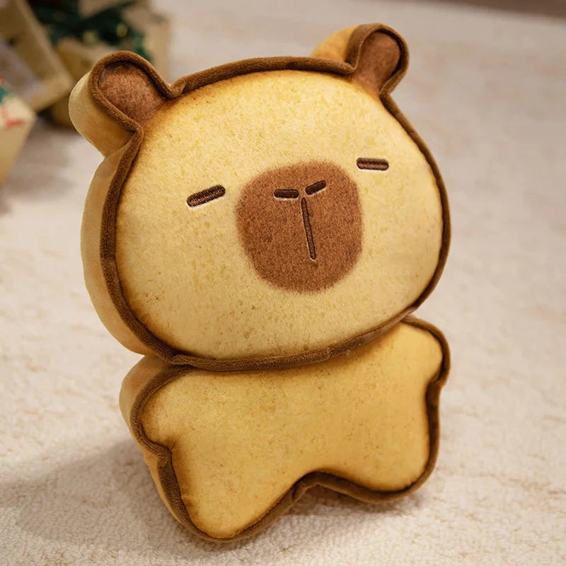 kawaiies-softtoys-plushies-kawaii-plush-Capybara Bread Cookie Toasted Plushies Soft toy Light brown 6in / 15cm 
